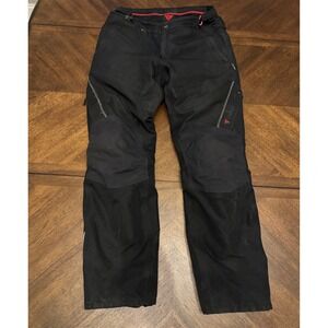 Dainese Gore-Tex Motorcycle Riding Pants Mens 52 Black Padded Armor 1614046 |G1